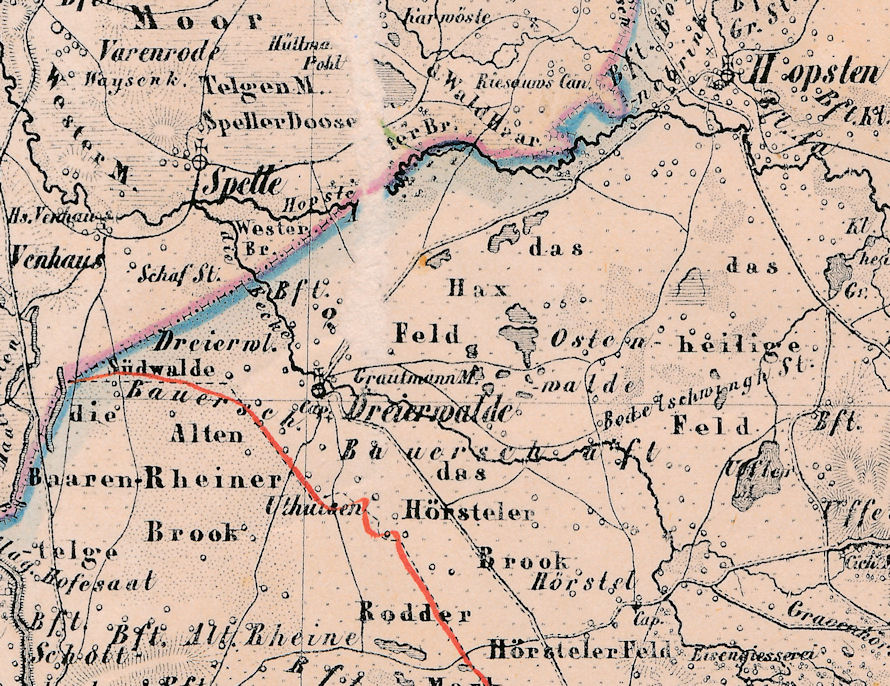 HIS-Data Dreierwalde Karte 1850