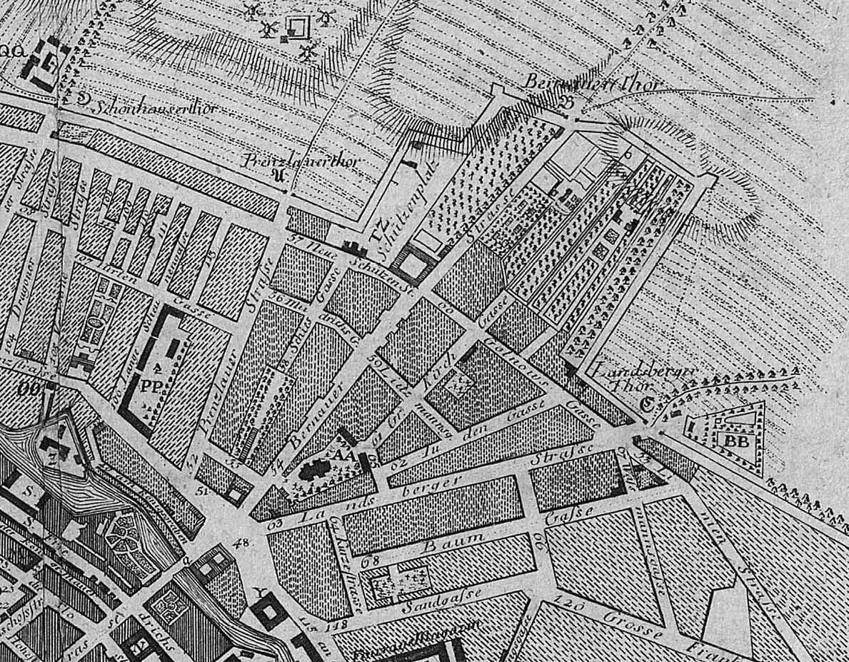 Königsvorstadt Berlin 1786